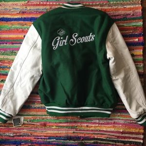 NWT Holloway varsity Girl Scouts jacket green